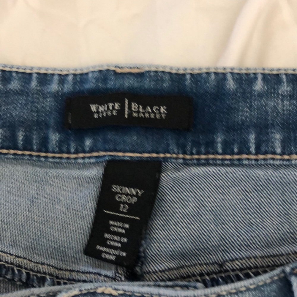 White House black market skinny crop jeans
